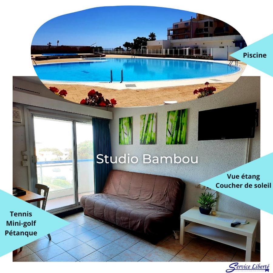 Studio Bambou - Piscine - Acces Direct A La Plage - Lydia Playa Appartement Le Barcarès Buitenkant foto